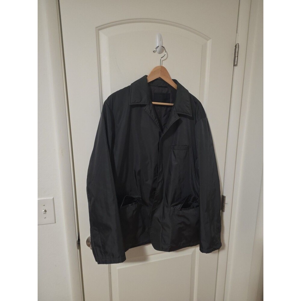 vintage 2000 / 2001 PRADA Large Nylon Windbreaker sport jacket Quiet Luxury